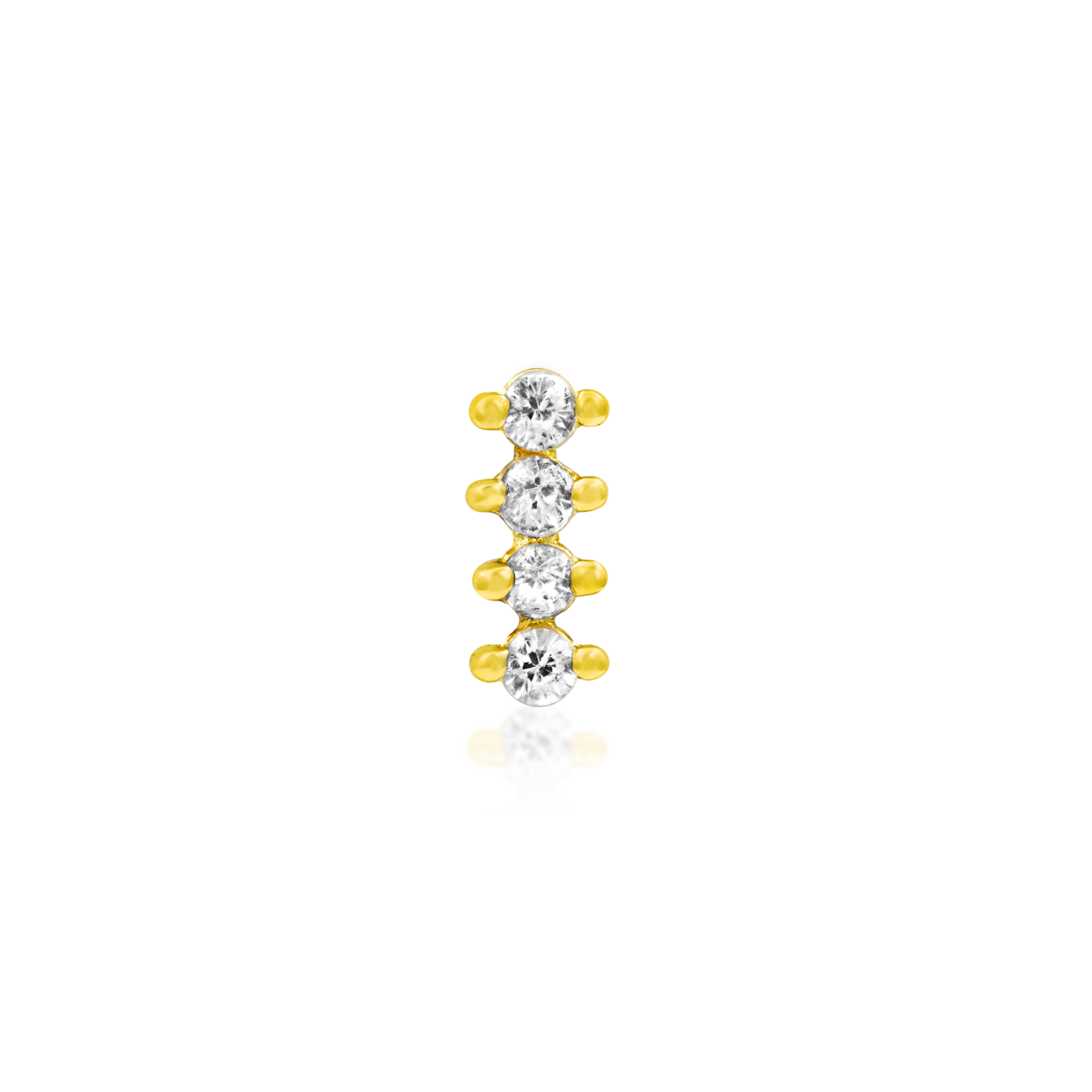 4 Gem CZ Bar – Junipurr Jewelry