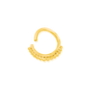 Gold Beaded Seam Ring (16G)