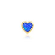 Blue Opal Bezel Heart