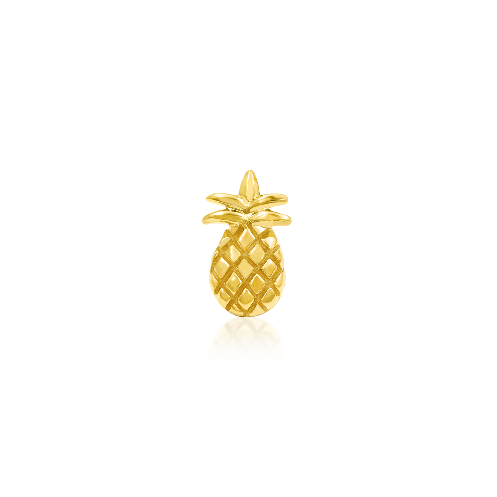 Gold pineapple 2025 stud earrings