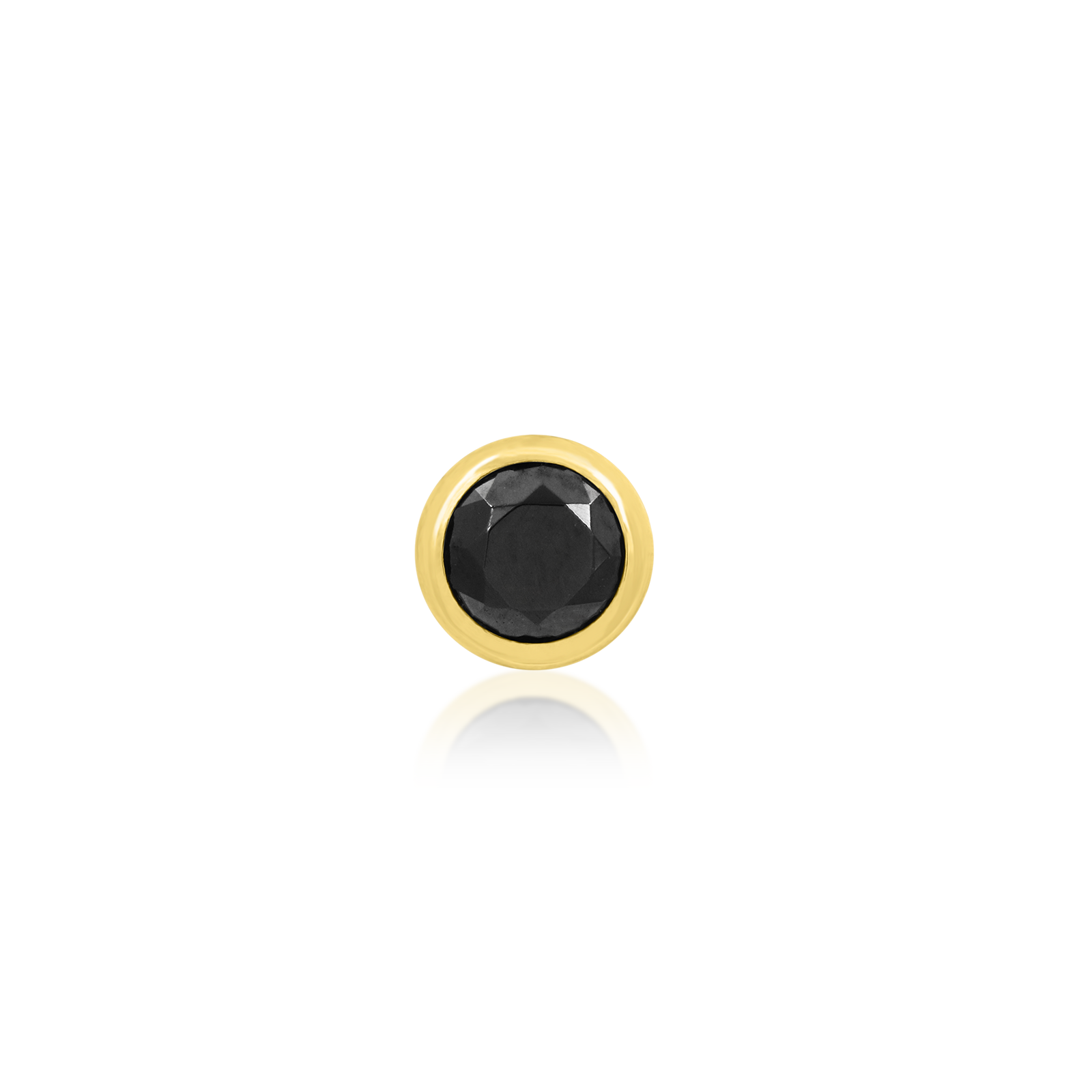 Round Bezel Black CZ – Junipurr Jewelry