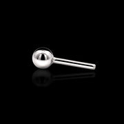 Titanium 16g Barbell with Fixed Ball - Threadless