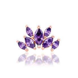 Kehlani Amethyst - Rose Gold
