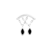 Delphine - Black CZ