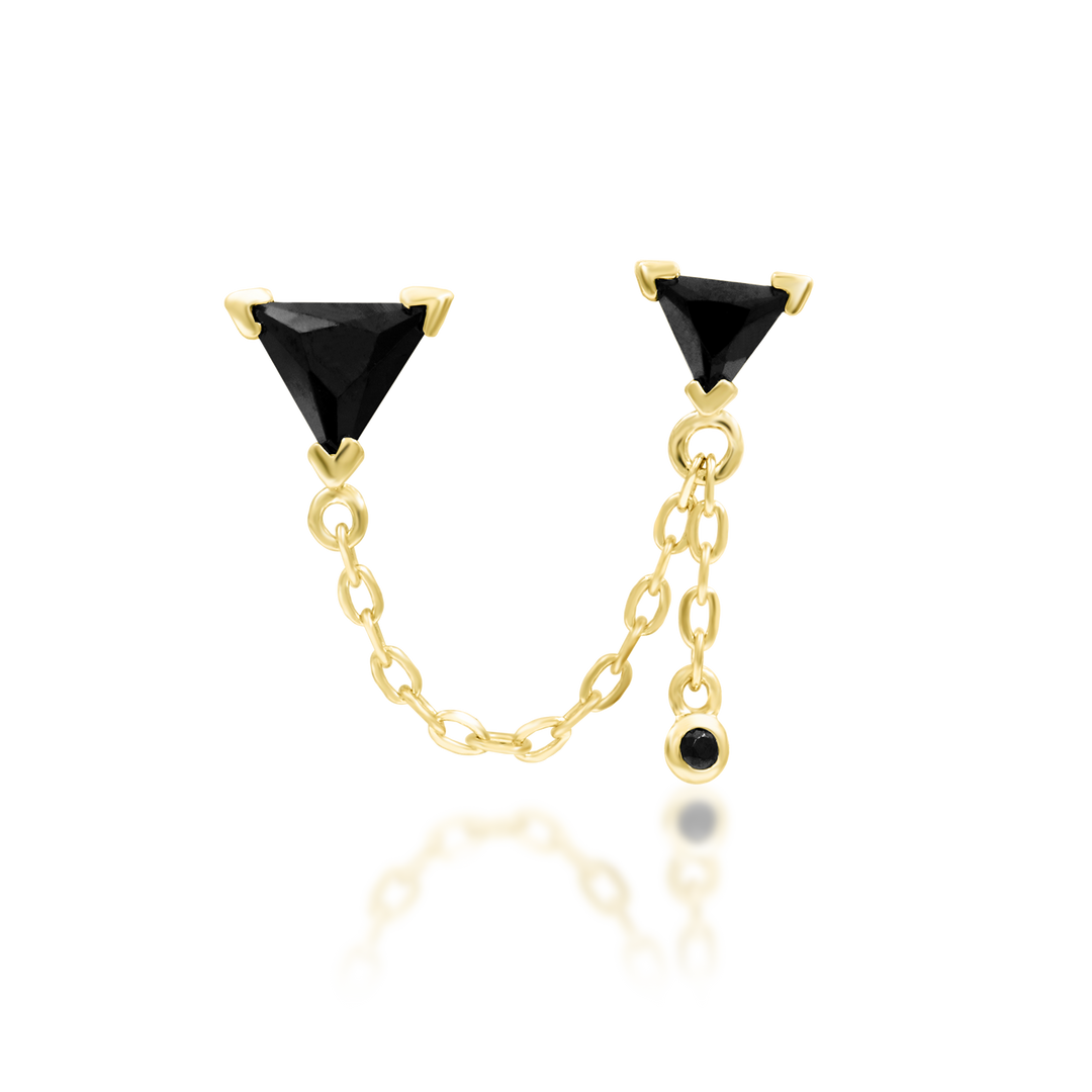 Nessa - Black CZ – Junipurr Jewelry