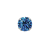 Titanium Threadless Prong-Set Gem
