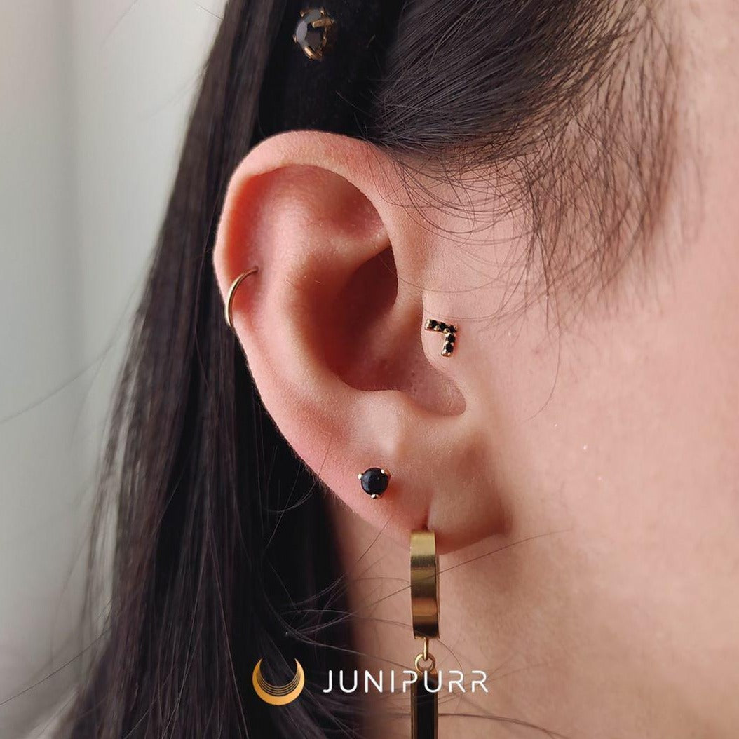 Prong-Set Ball with Black Onyx