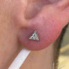 Gold Triangle with 3 CZ stones