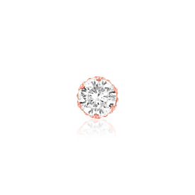 Crown-Set CZ - Rose Gold
