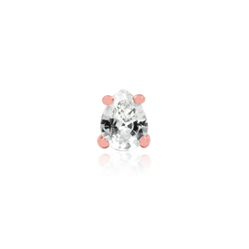 Pear-Cut CZ - Rose Gold