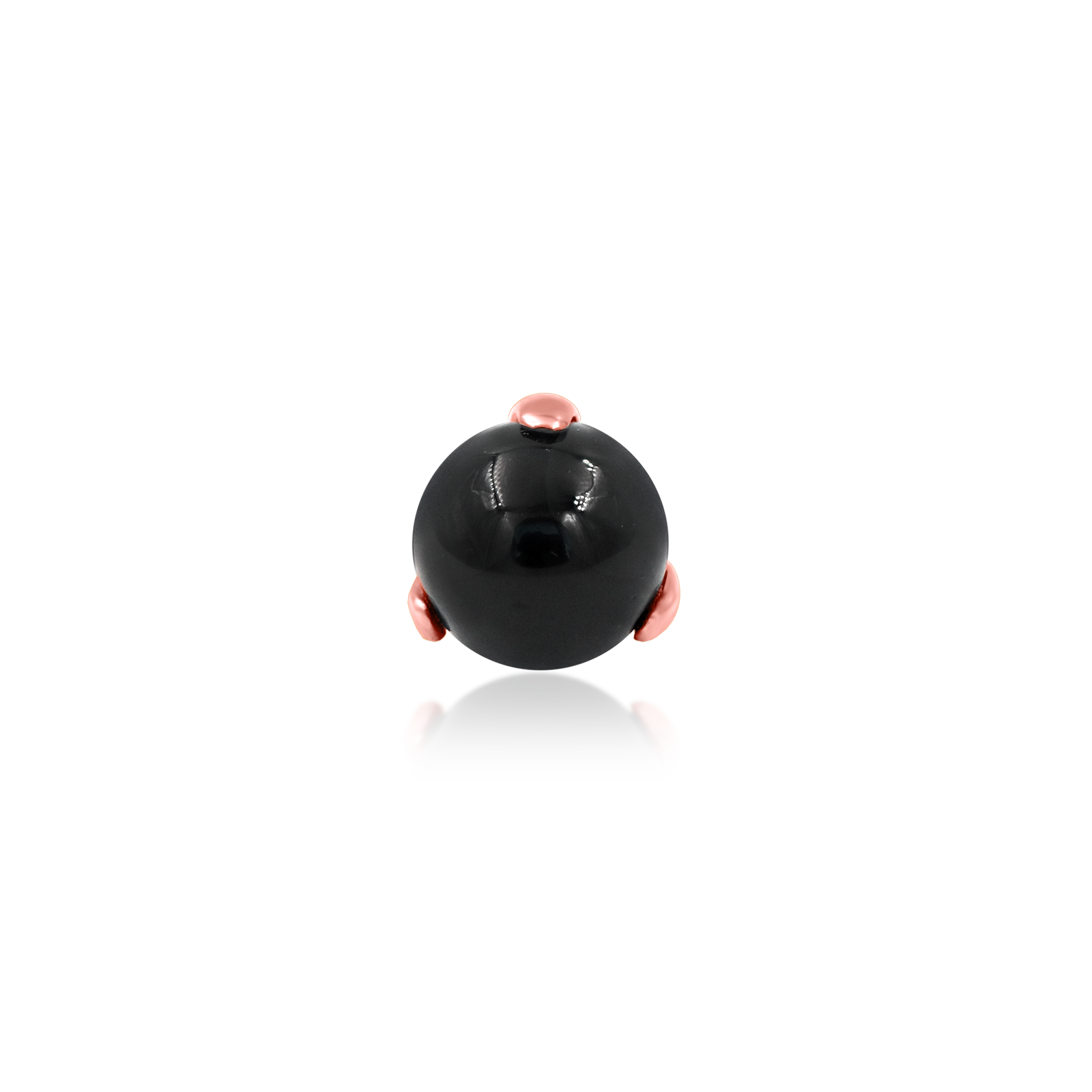 Prong-Set Ball with Black Onyx