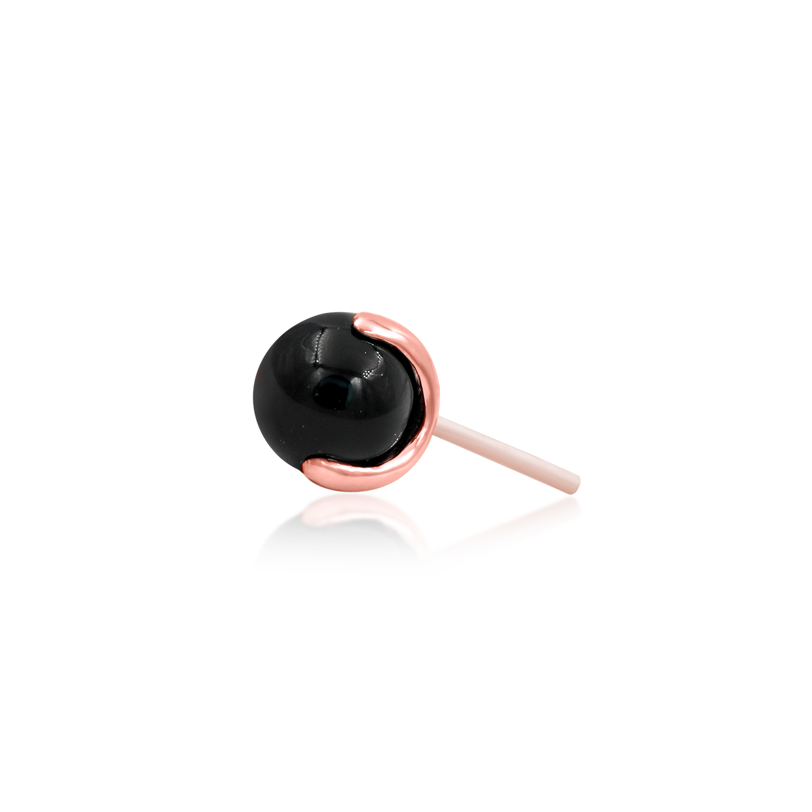 Prong-Set Ball with Black Onyx