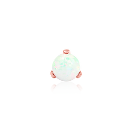 Prong-Set Ball with Opal - Rose Gold