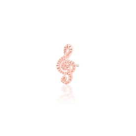 Treble Clef - Rose Gold