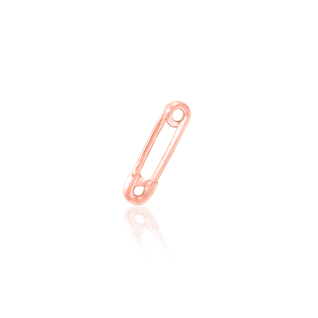 Solid gold safety pin shop