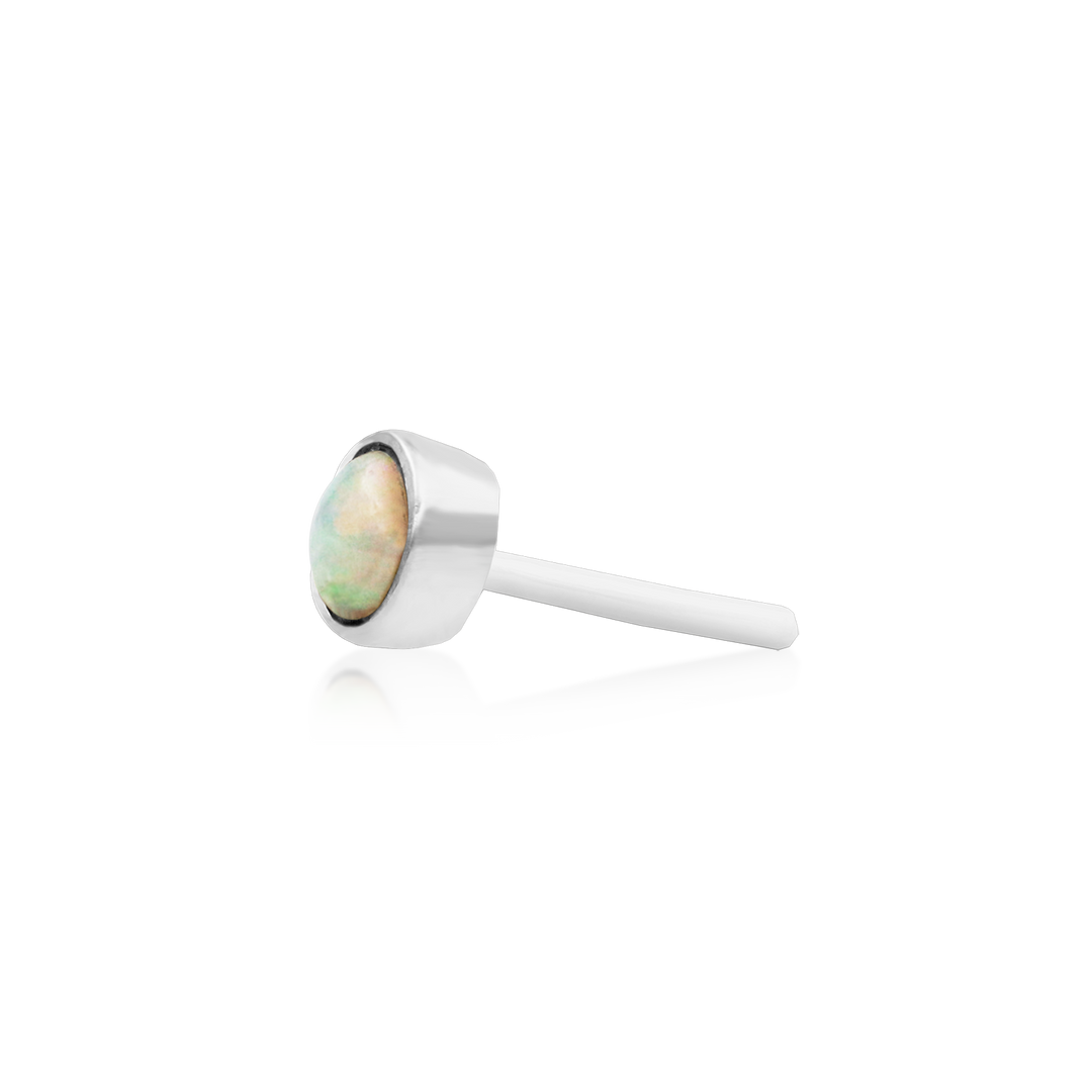 Bezel-set cup with Opal – Junipurr Jewelry