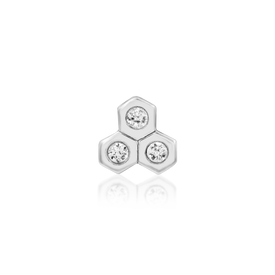 Tri-Hive - White Gold