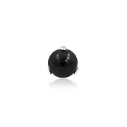 Prong-Set Ball with Black Onyx