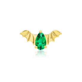 Bat with Emerald CZ