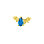Bat with Light Sapphire Blue CZ