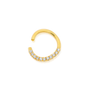 Gold CZ Seam Ring (16G)