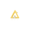 Gold Triangle with CZ stone