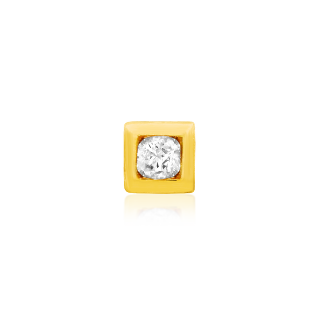 Bezel-Set CZ Square – Junipurr Jewelry